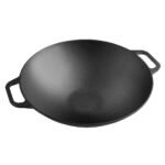 Wok de hierro fundido 35,5cm Victoria Negro