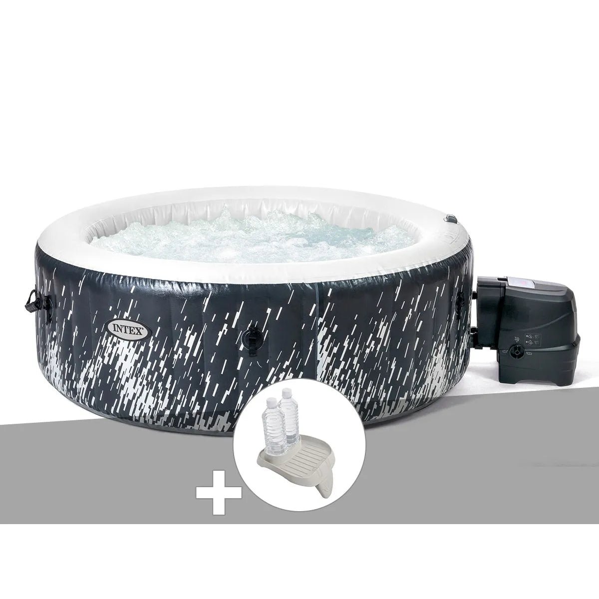 2357f7ffdd1b4a2ea07ba8ae1e5f33f3.jpg Kit spa hinchable Intex PureSpa Galaxie Rond burbujas 4 Places MKR00014316439 – Image 1