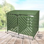 Cache Poubelle madera Monstershop verde Sauge MKR00001206029 – Image 3