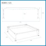piscina tubular cuadrada Bestway My First Frame Pool MKR00014192994 – Image 4