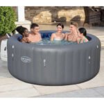 spa hinchable Bestway Lay-Z-Spa Santorini Rond burbujas 7 Places MKR00003388229 – Image 3