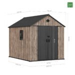 caseta jardín resina Hoggar Oak O60 MKR00013919285 – Image 3
