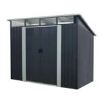 caseta de jardín acero gris antracita MKR00000010743