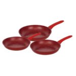 Set de sartenes forjadas 28cm Herzberg Rojo