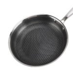 Sartén de acero inoxidable 28cm Cheffinger Plateado