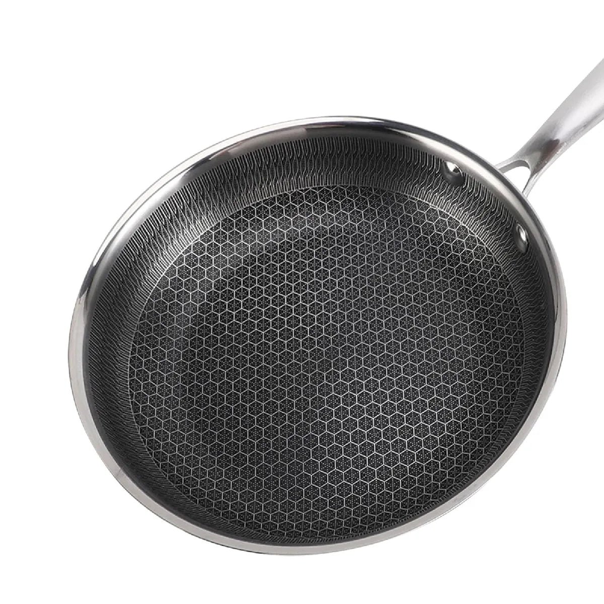 50a19dc371c24cf9ac82f8be9f5b8f54.jpg Sartén de acero inoxidable 28cm Cheffinger Plateado – Image 1