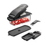 Cortador de verduras y patatas fritas acero inoxidable Treppo GEFU Negro 89471 – Image 2
