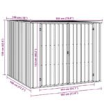 caseta jardín metal vidaXL 46254 – Image 5