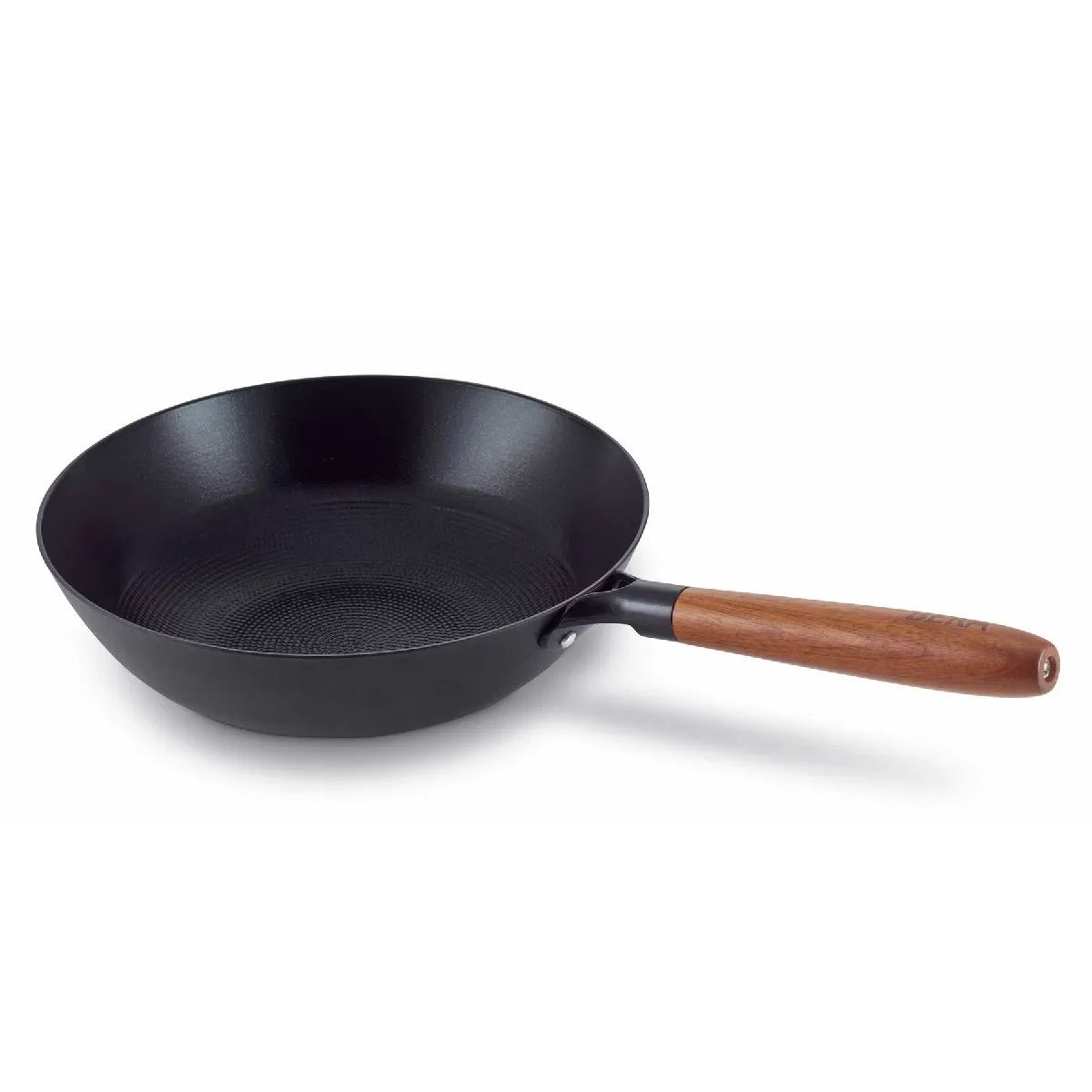 615799367ecb4ae9ae6986c5d84ba5e4.jpg Sartén wok Mandala Hierro fundido esmaltado 28cm BEKA Negro – Image 1
