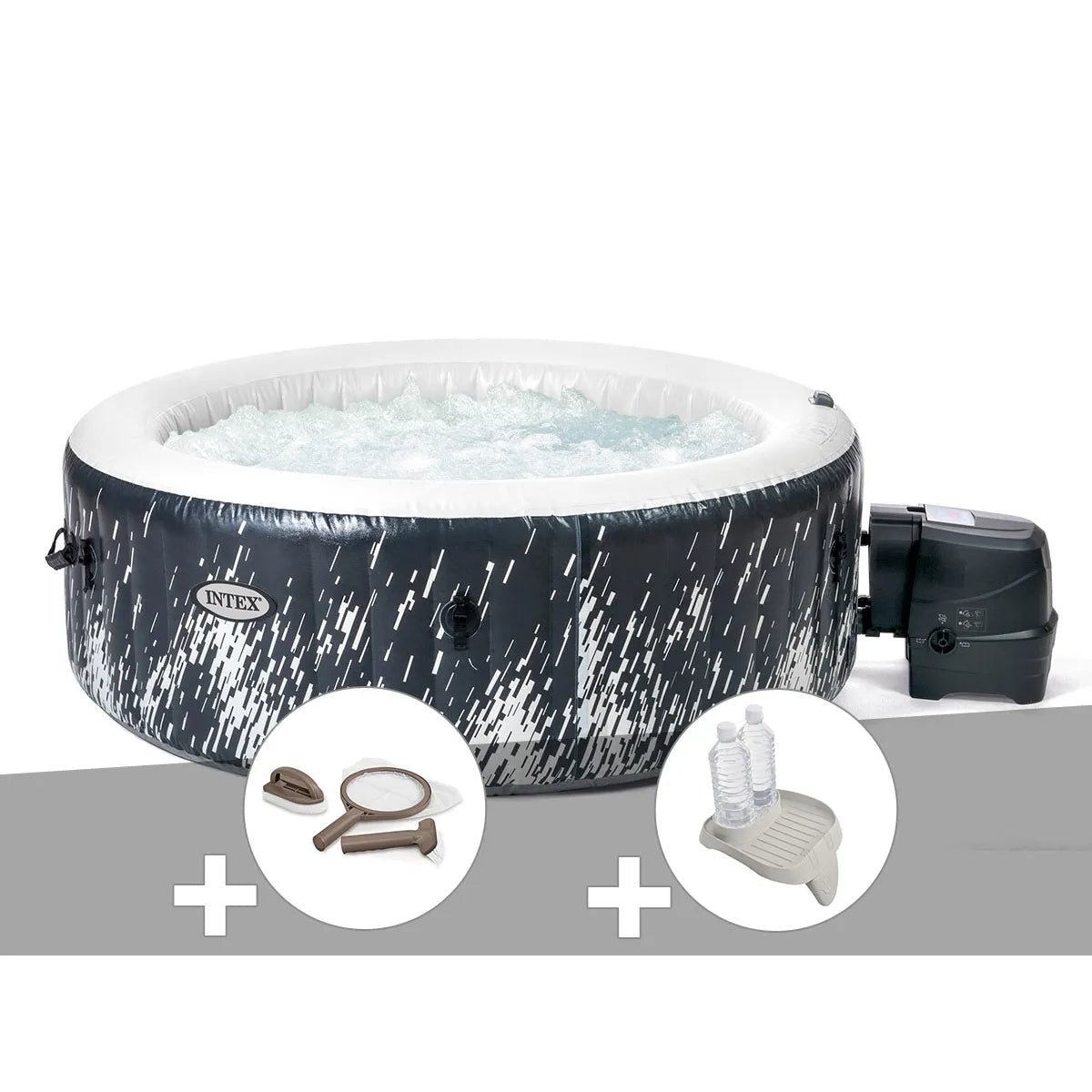 62571600e7dd4481a7c201cc5df5604c.jpg Kit spa hinchable Intex PureSpa Galaxie Rond burbujas 4 Places MKR00014316502 – Image 1