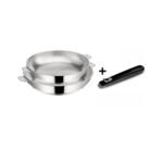Set de 2 sartenes Acero inoxidable 24 et 28cm Salvaspazio+ Lagostina Acero inoxidable