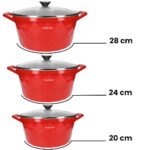 Olla Aluminio 28cm Cheffinger Rojo – Image 3