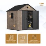 caseta jardín resina Hoggar Oak O50 MKR00013919284 – Image 2