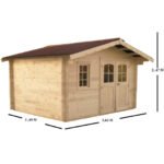 caseta jardín madera Habrita NAN3530.02N MKR00000007996 – Image 3