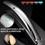 Prensa de ajos acero inoxidable Édition Cœur Gourmet Easy acero inoxidable – Image 4