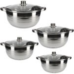 Batterie Marmites Acero inoxidable Cheffinger Gris