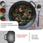 Wok de hierro fundido 35,5cm Victoria Negro – Image 3