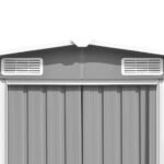 caseta de jardín metal acero Galvanisé gris MKR00008324441 – Image 4