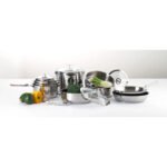 Tapa de vidrio y acero inoxidable Cuisinox 24 cm Universel – Image 3