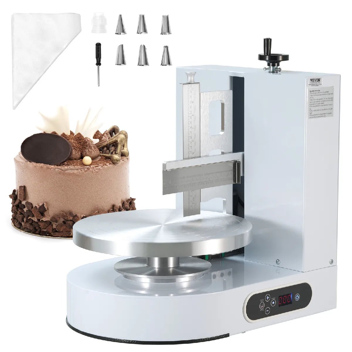 8a9ac106a1af44339ee38766715b8004.jpg Máquina para glasear pasteles VEVOR Blanco HBLSMMJ-0412 – Image 1