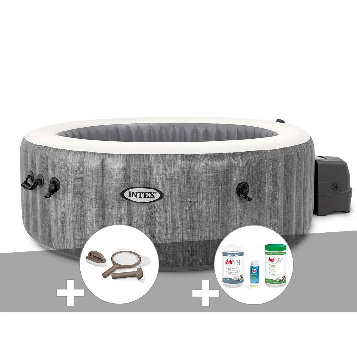 90975af4e03745888a1fbb8bc70ca55e.jpg Kit spa hinchable Intex PureSpa Baltik Rond burbujas 4 Places MKR00014316516 – Image 1