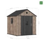 caseta jardín resina Hoggar Oak O50 MKR00013919284 – Image 3
