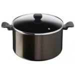 Olla Aluminio 30cm Tefal Negro