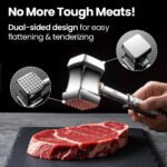 Ablandador de carne de acero inoxidable Gourmet Easy acero inoxidable – Image 3