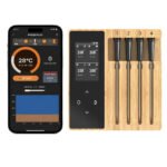 Termómetro inalámbrico Bluetooth para carne 4 Sondes ByteLike Bambou