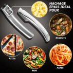 Prensa de ajos acero inoxidable Édition Cœur Gourmet Easy acero inoxidable – Image 2
