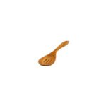 Cuchara de servicio estriada Terra madera de olivo 33 cm Bérard Natural – Image 2