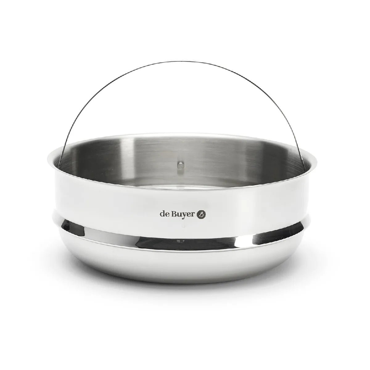 d820b7bb73d542aea3ed6b2860a76988.jpg Vaporera y colador acero inoxidable De Buyer 24 cm 3675.24 – Image 1