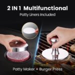 Prensa Smash Burger de acero inoxidable Gourmet Easy – Image 2