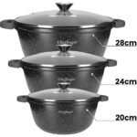 Olla Aluminio 28cm Cheffinger Negro – Image 3