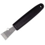 Rallador de cítricos y acanalador acero inoxidable Vogue 14,5 cm Negro