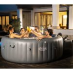 spa hinchable Bestway Lay-Z-Spa Santorini Rond burbujas 7 Places MKR00003388229 – Image 4