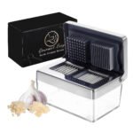 Prensa de ajos acero inoxidable 2-en-1 Gourmet Easy acero inoxidable