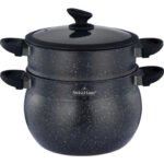 Couscoussier Aluminio 28cm Swiss Haus Negro